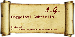 Angyalosi Gabriella névjegykártya